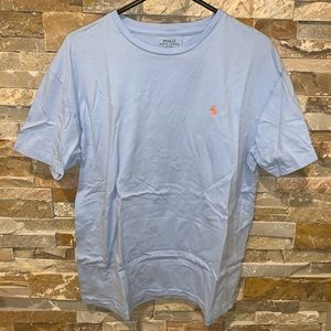 New Sz L polo Ralph Lauren t shirt baby blue